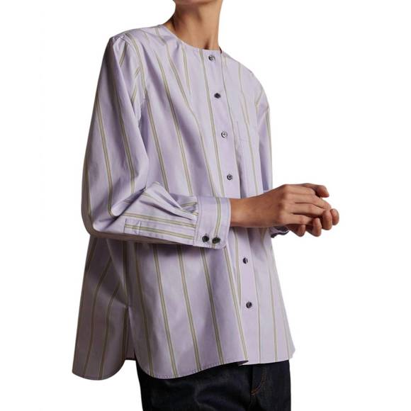 NEW SOEUR thalie shirt in lilas/vert - Picture 3 of 4